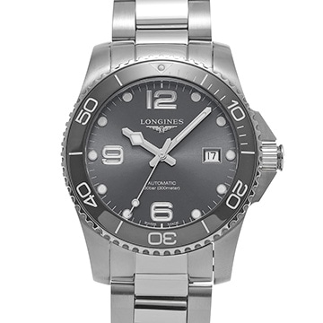 ロンジン ハイドロコンクエスト L3.781.4.76.6 グレー メンズ 時計 【中古】【wristwatch】