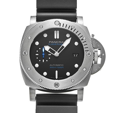 パネライ ルミノール 1950 サブマーシブル 3デイズ チタニオ PAM01305 ブラック メンズ 時計 【中古】【wristwatch】