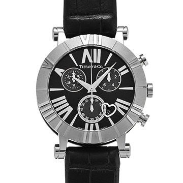 ティファニー アトラス クロノグラフ Z1301.32.11A10A71A ブラック ユニセックス 時計 【中古】【wristwatch】