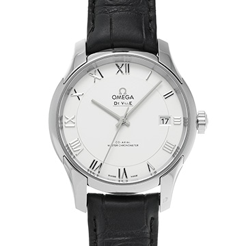 オメガ デ・ヴィル アワーヴィジョン コーアクシャル マスタークロノメーター 433.13.41.21.02.001 シルバー メンズ 時計 【新品】【wristwatch】