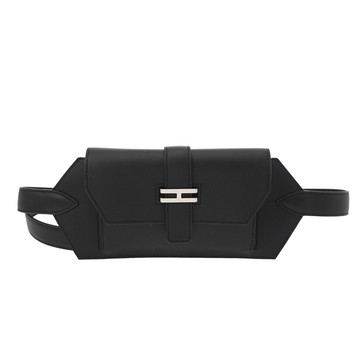 エルメス エラン ポケット 24 ブラック ヴォースイフト/ヴォーエプソン レディース バッグ 【中古】【bag】