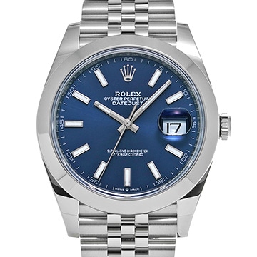 ロレックス デイトジャスト 41 126300 ブルー メンズ 時計 【新品】【wristwatch】
