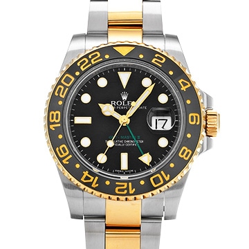 ロレックス GMTマスターII 116713LN ブラック メンズ 時計 【中古】【wristwatch】