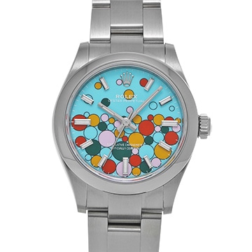 ロレックス オイスターパーペチュアル 31 277200 ターコイズブルー セレブレーションモチーフ ユニセックス 時計 【中古】【wristwatch】