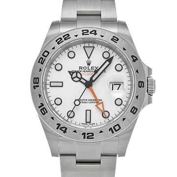ロレックス エクスプローラーII 216570 ホワイト メンズ 時計 【中古】【wristwatch】