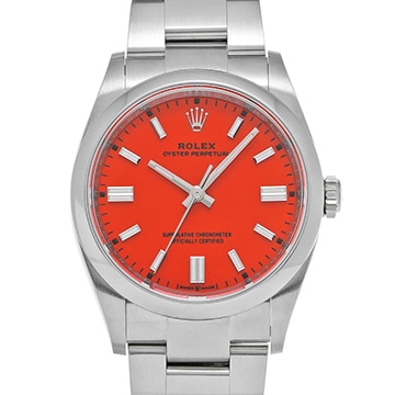 ロレックス オイスターパーペチュアル 36 126000 コーラルレッド メンズ 時計 【中古】【wristwatch】