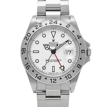 ロレックス エクスプローラーII 16570 ホワイト メンズ 時計 【中古】【wristwatch】