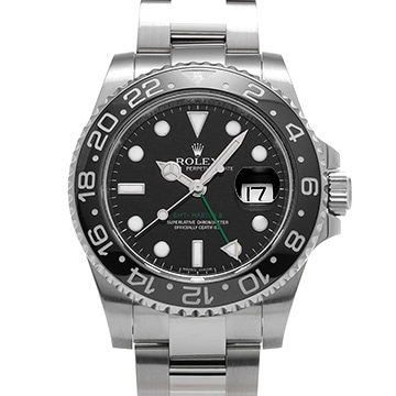 ロレックス GMTマスターII 116710LN ブラック メンズ 時計 【中古】【wristwatch】