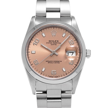 ロレックス オイスターパーペチュアル デイト 15200 ピンク メンズ 時計 【中古】【wristwatch】