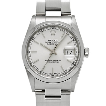 ロレックス デイトジャスト 16200 シルバー メンズ 時計 【中古】【wristwatch】