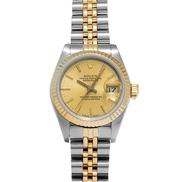 ロレックス デイトジャスト 69173 シャンパン レディース 時計 【中古】【wristwatch】