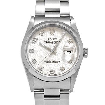 ロレックス デイトジャスト 16200 アイボリーコンピュータ メンズ 時計 【中古】【wristwatch】