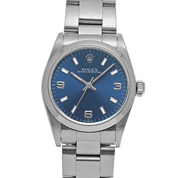 ロレックス オイスターパーペチュアル 77080 ブルー ユニセックス 時計 【中古】【wristwatch】