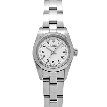 ロレックス オイスターパーペチュアル 76080 ホワイト レディース 時計 【中古】【wristwatch】