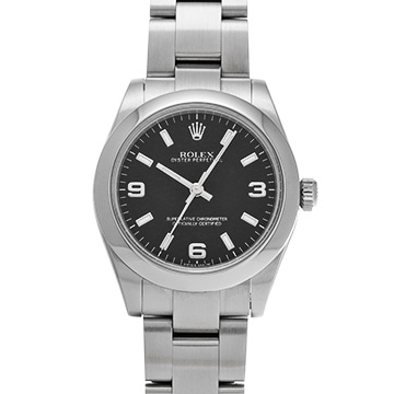 ロレックス オイスターパーペチュアル 177200 ブラック ユニセックス 時計 【中古】【wristwatch】