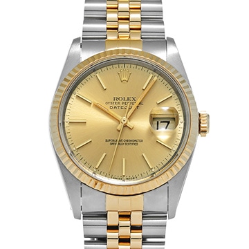 ロレックス デイトジャスト 16233 シャンパン メンズ 時計 【中古】【wristwatch】