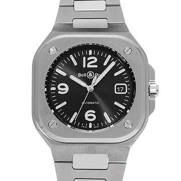 ベル＆ロス BR 05 ブラックスチール BR05A-BL-ST/SST ブラック メンズ 時計 【中古】【wristwatch】