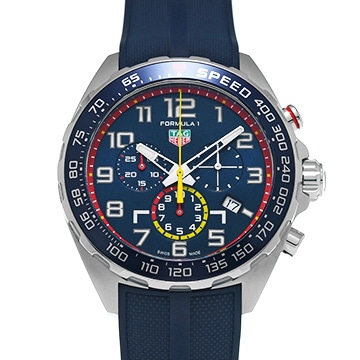 タグ ホイヤー フォーミュラ1 クォーツ クロノグラフ レッドブルレーシング CAZ101AL.FT8052 ブルー メンズ 時計 【中古】【wristwatch】