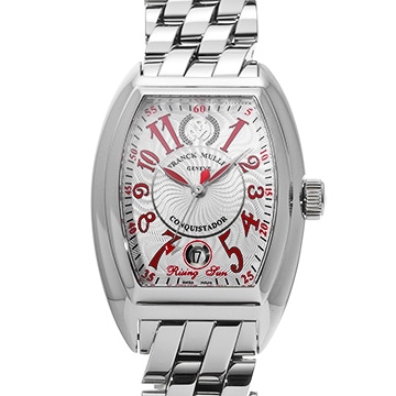 フランクミュラー コンキスタドール ライジングサン 8005HSC RSUN ホワイト メンズ 時計 【中古】【wristwatch】
