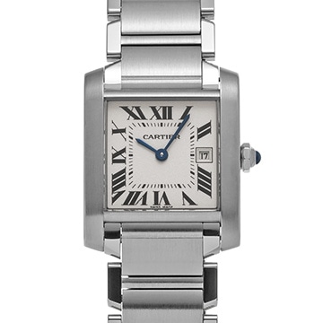 カルティエ タンク フランセーズ MM W51011Q3 シルバー ユニセックス 時計 【中古】【wristwatch】