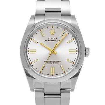ロレックス オイスターパーペチュアル 36 126000 シルバー メンズ 時計 【中古】【wristwatch】