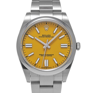 ロレックス オイスターパーペチュアル 41 124300 イエロー メンズ 時計 【中古】【wristwatch】