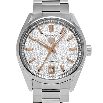 タグ ホイヤー カレラ キャリバー7 デイト WBN231B.BA0001 グレー/ダイヤモンド メンズ 時計 【中古】【wristwatch】