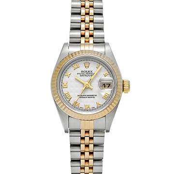 ロレックス デイトジャスト 69173 アイボリーピラミッド レディース 時計 【中古】【wristwatch】