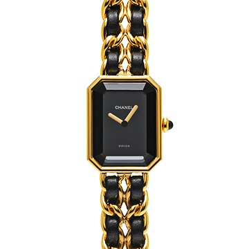 シャネル プルミエール M H0001 ブラック レディース 時計 【中古】【wristwatch】