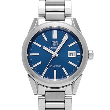 タグ ホイヤー カレラ クォーツ WBG1310.BA0758 ブルー メンズ 時計 【中古】【wristwatch】