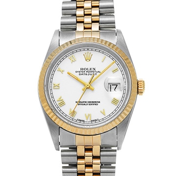 ロレックス デイトジャスト 16233 ホワイト メンズ 時計 【中古】【wristwatch】