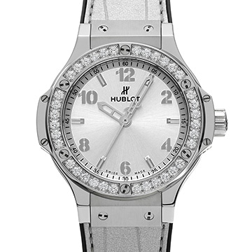 ウブロ ビッグバン モノクローム スチール ダイヤモンド 361.SX.4310.LR.1204.JPN18 シルバー ユニセックス 時計 【中古】【wristwatch】