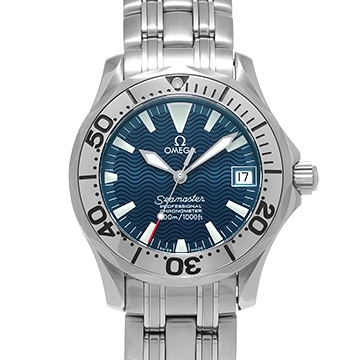 オメガ シーマスター 300 ジャック・マイヨール 1999 2554.80 ブルー ユニセックス 時計 【中古】【wristwatch】