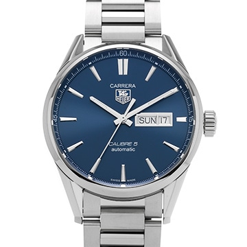 タグ ホイヤー カレラ キャリバー5 デイデイト WAR201E.BA0723 ブルー メンズ 時計 【中古】【wristwatch】