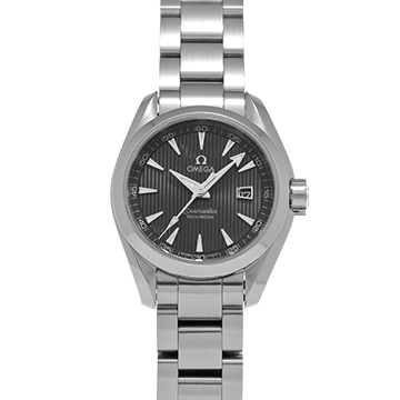 オメガ シーマスター アクアテラ クォーツ 231.10.30.61.06.001 グレー レディース 時計 【中古】【wristwatch】
