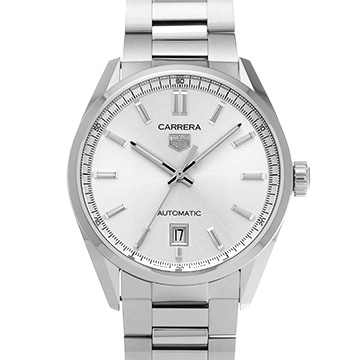 タグ ホイヤー カレラ キャリバー5 WBN2111.BA0639 シルバー メンズ 時計 【中古】【wristwatch】