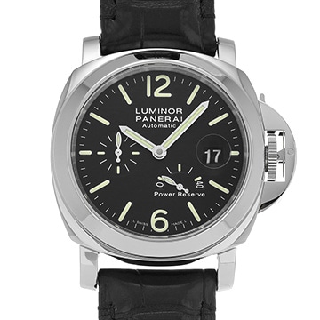 パネライ ルミノール パワーリザーブ PAM00090 ブラック メンズ 時計 【中古】【wristwatch】