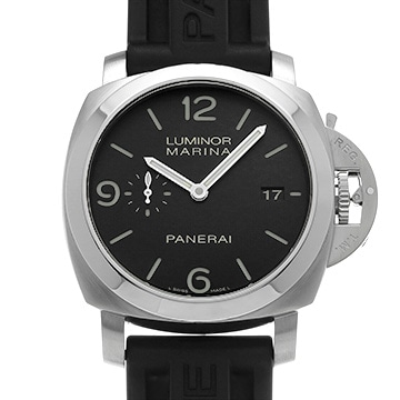 パネライ ルミノールマリーナ 1950 3デイズ オートマティック アッチャイオ PAM00312 ブラック メンズ 時計 【中古】【wristwatch】