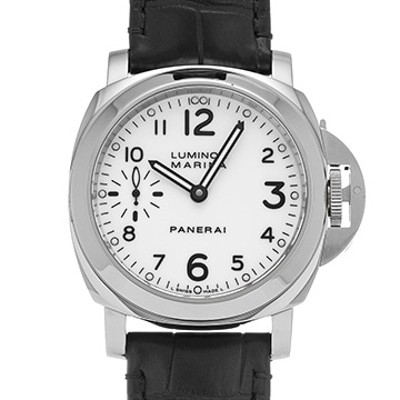パネライ ルミノールマリーナ PAM00113 ホワイト メンズ 時計 【中古】【wristwatch】