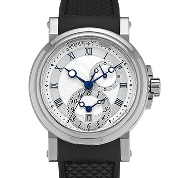 ブレゲ マリーン GMT 5857ST/12/5ZU シルバー メンズ 時計 【中古】【wristwatch】