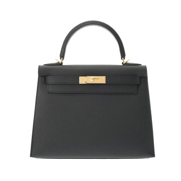 エルメス ケリー 28 外縫い 2WAY ブラック ヴォーエプソン レディース バッグ 【未使用】【bag】