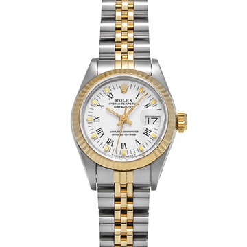 ロレックス デイトジャスト 69173 ホワイト レディース 時計 【中古】【wristwatch】