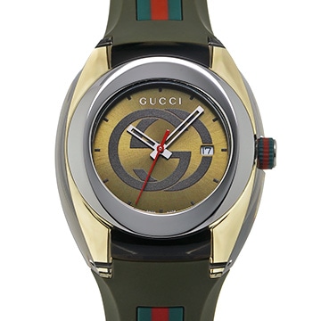 グッチ シンク YA137106 カーキ ユニセックス 時計 【中古】【wristwatch】
