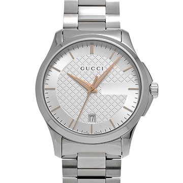 グッチ Gタイムレス YA1264052 シルバー メンズ 時計 【中古】【wristwatch】