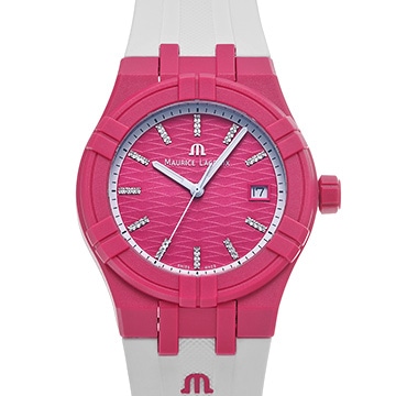 モーリス ラクロア アイコン #タイド AI2008-FFFF1-3A0-0 ピンク/ダイヤモンド ユニセックス 時計 【中古】【wristwatch】