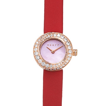 グラフ スパイラル ウォッチ ピンク マザー オブ パール GSP19PGDMPP ピンクシェル レディース 時計 【中古】【wristwatch】