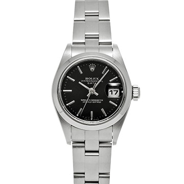 ロレックス オイスター パーペチュアル レディ 79160 ブラック レディース 時計 【中古】【wristwatch】