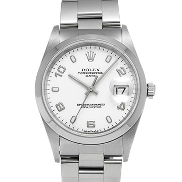 ロレックス オイスターパーペチュアル デイト 15200 ホワイト メンズ 時計 【中古】【wristwatch】