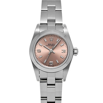 ロレックス オイスターパーペチュアル 76080 ピンク レディース 時計 【中古】【wristwatch】