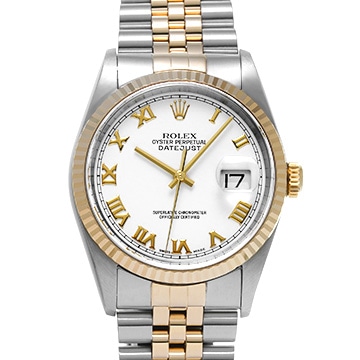 ロレックス デイトジャスト 16233 ホワイト メンズ 時計 【中古】【wristwatch】